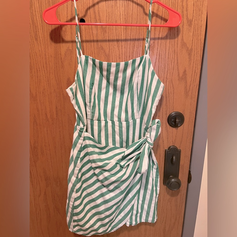 Striped green sundress